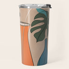 Modern Minimalist Abstract Vases 1 Travel Mug Gallery Image 2