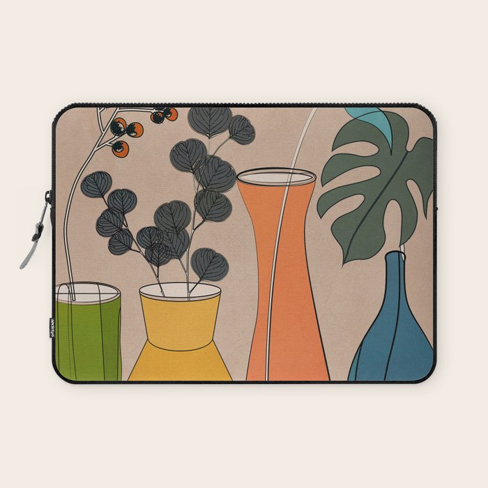 Modern Minimalist Abstract Vases 1 Laptop Sleeve Gallery Image 1