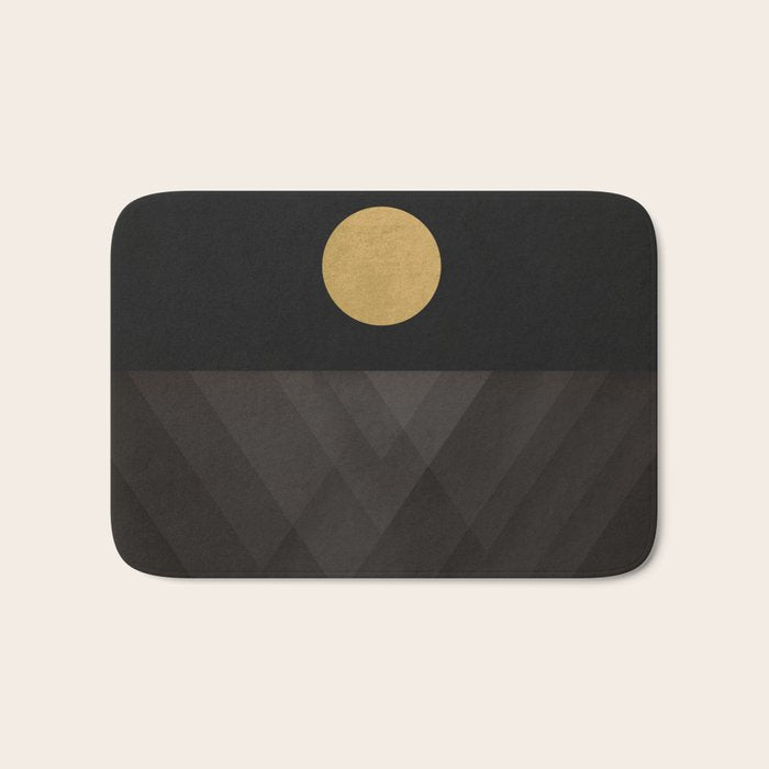 Moon Reflection on Quiet Ocean Bath Mat Gallery Image 1