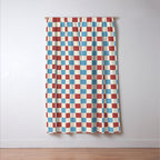 Retro Checkerboard Pattern - Cozy Heirloom Window Curtain Gallery Image 3