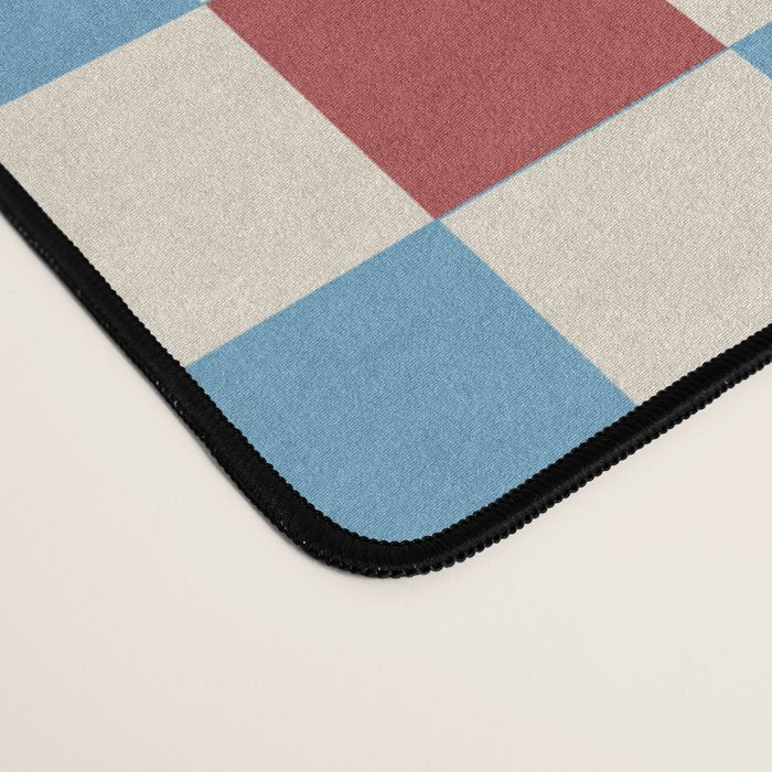 Retro Checkerboard Pattern - Cozy Heirloom Desk Mat Gallery Image 4