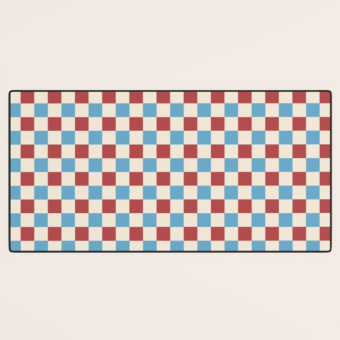 Retro Checkerboard Pattern - Cozy Heirloom Desk Mat Gallery Image 3