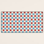Retro Checkerboard Pattern - Cozy Heirloom Desk Mat Gallery Image 3