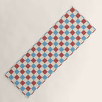 Retro Checkerboard Pattern - Cozy Heirloom Yoga Mat Gallery Image 1