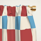 Retro Checkerboard Pattern - Cozy Heirloom Window Curtain Gallery Image 2