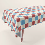 Retro Checkerboard Pattern - Cozy Heirloom Tablecloth Gallery Image 1