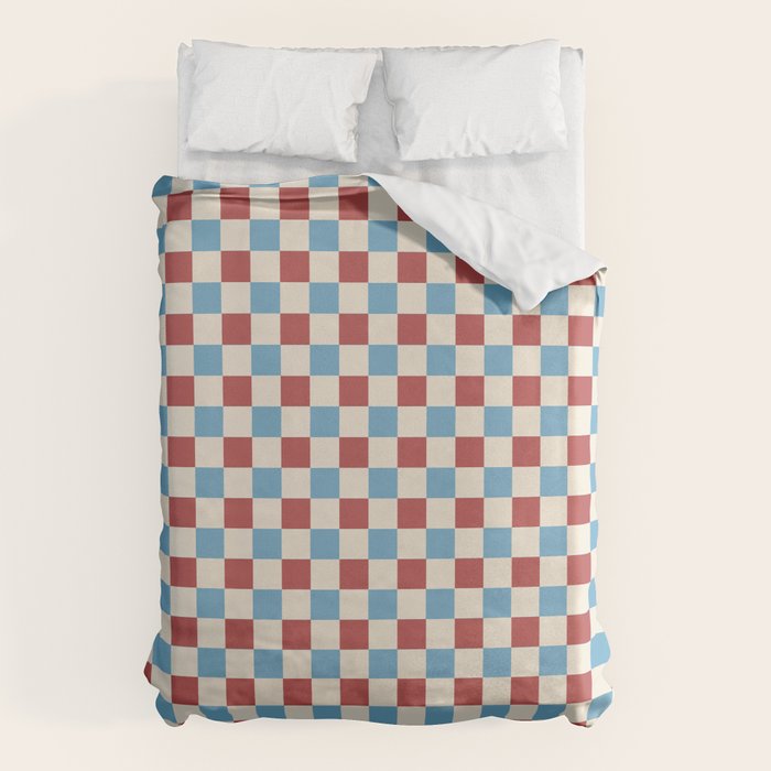 Retro Checkerboard Pattern - Cozy Heirloom Duvet Cover Gallery Image 6