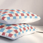 Retro Checkerboard Pattern - Cozy Heirloom Pillow Sham Gallery Image 3