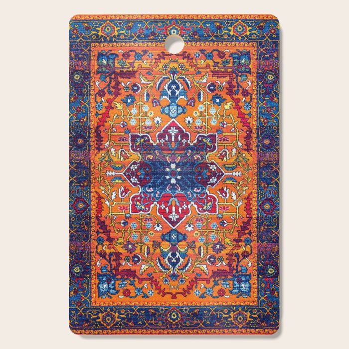 Saffron Elegance: Timeless Berber Atlas Moroccan Aesthetics Cutting Board Gallery Image 1