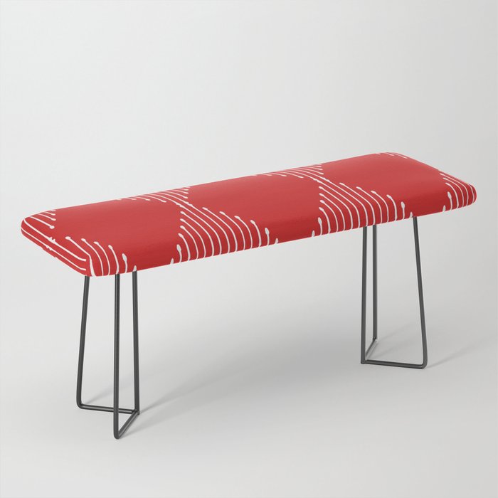 Geo (Red) Bench Gallery Image 1