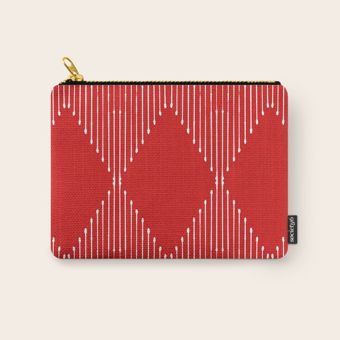 Geo (Red) Carry All Pouch Gallery Image 1