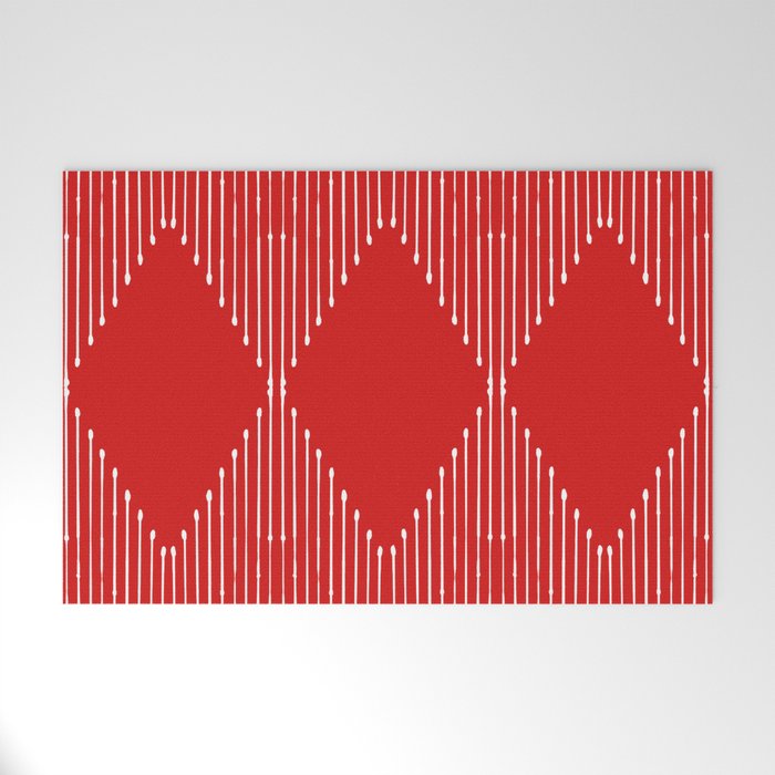 Geo (Red) Welcome Mat Gallery Image 1