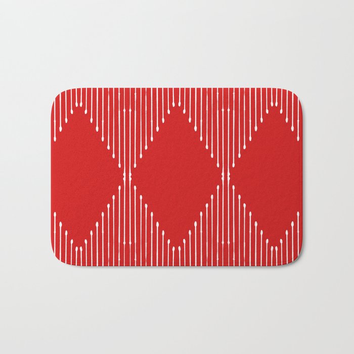 Geo (Red) Bath Mat Gallery Image 1