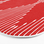Geo (Red) Bath Mat Gallery Image 3
