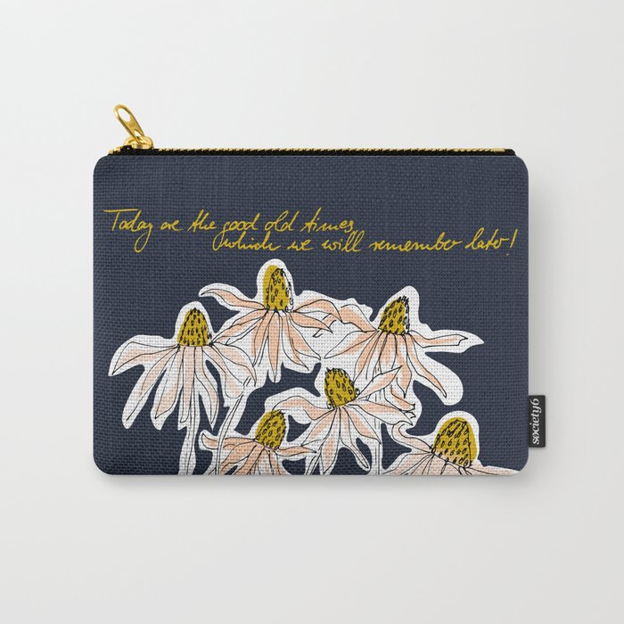 How time goes by - coneflower Carry All Pouch Gallery Image 1
