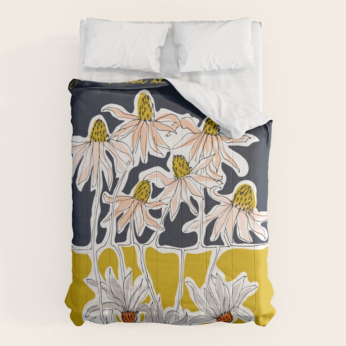 How time goes by - coneflower Comforter Gallery Image 6