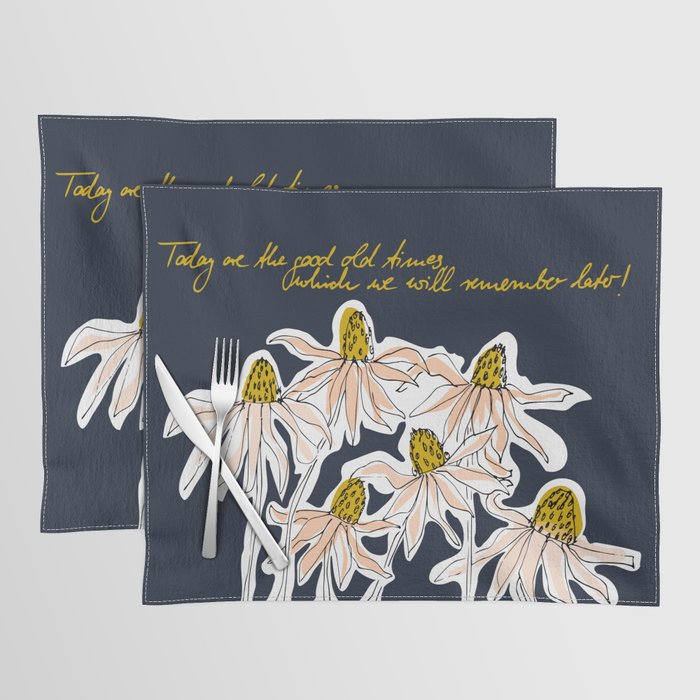 How time goes by - coneflower Placemat Gallery Image 1