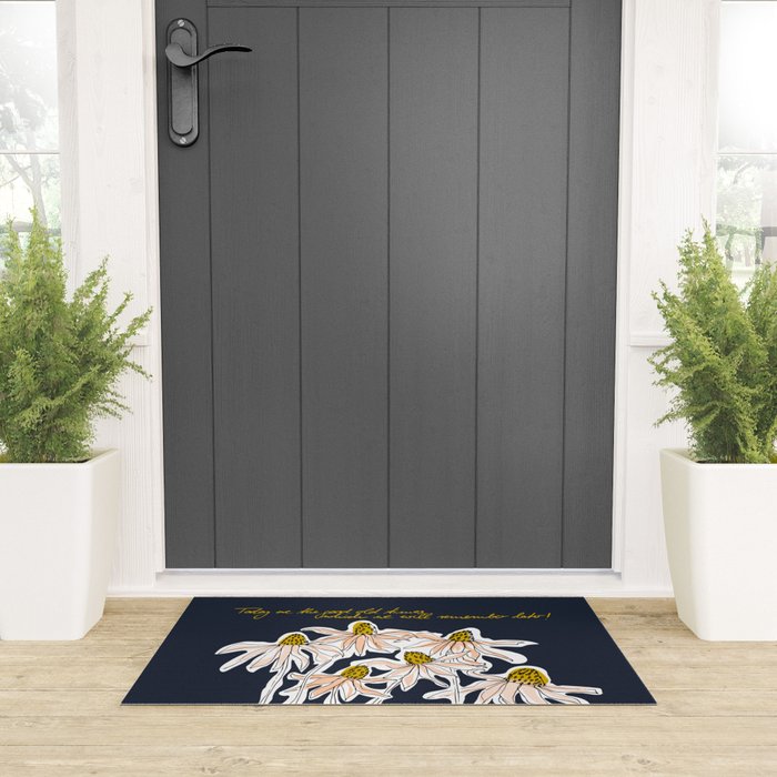 How time goes by - coneflower Welcome Mat Gallery Image 3