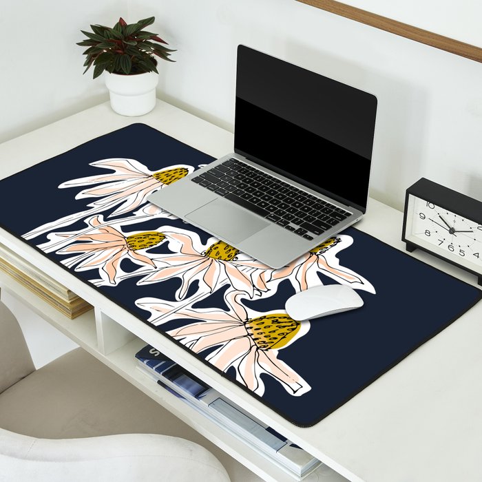 How time goes by - coneflower Desk Mat Gallery Image 2