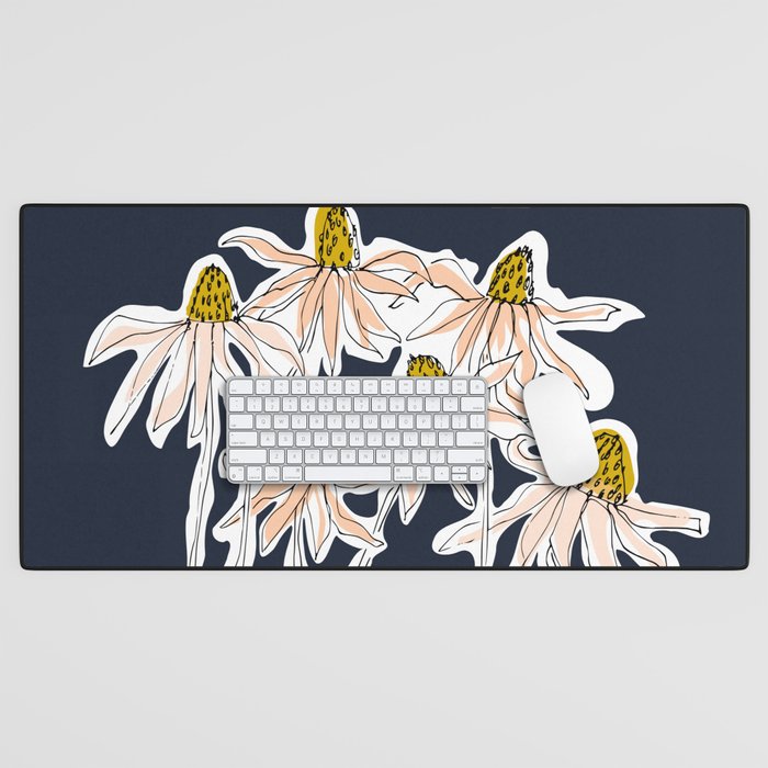 How time goes by - coneflower Desk Mat Gallery Image 1