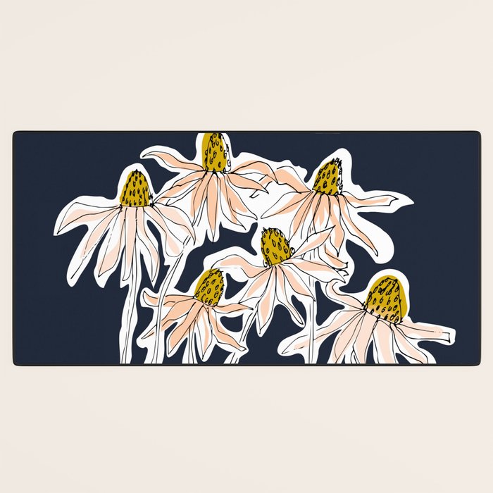 How time goes by - coneflower Desk Mat Gallery Image 3