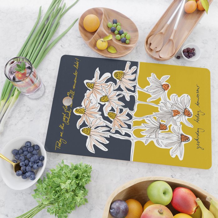 How time goes by - coneflower Cutting Board Gallery Image 2