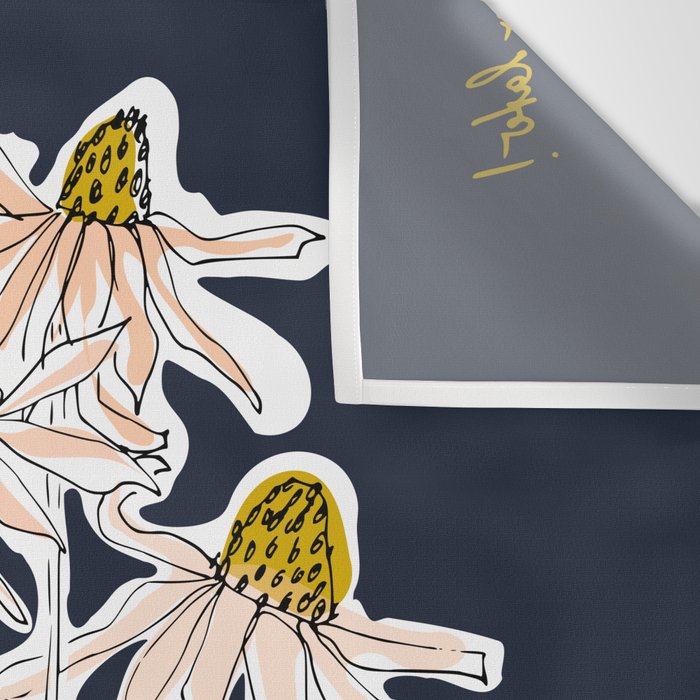 How time goes by - coneflower Wall Tapestry Gallery Image 3