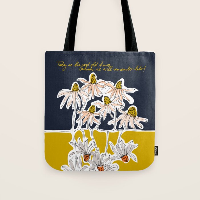 How time goes by - coneflower Tote Bag Gallery Image 1
