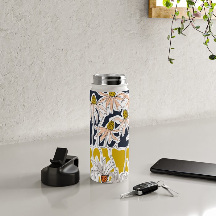How time goes by - coneflower Water Bottle Gallery Image 4