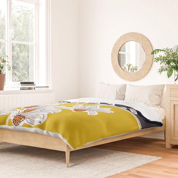 How time goes by - coneflower Duvet Cover Gallery Image 2