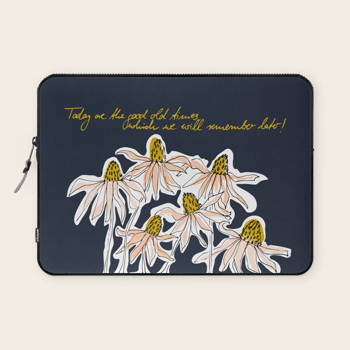 How time goes by - coneflower Laptop Sleeve Gallery Image 1