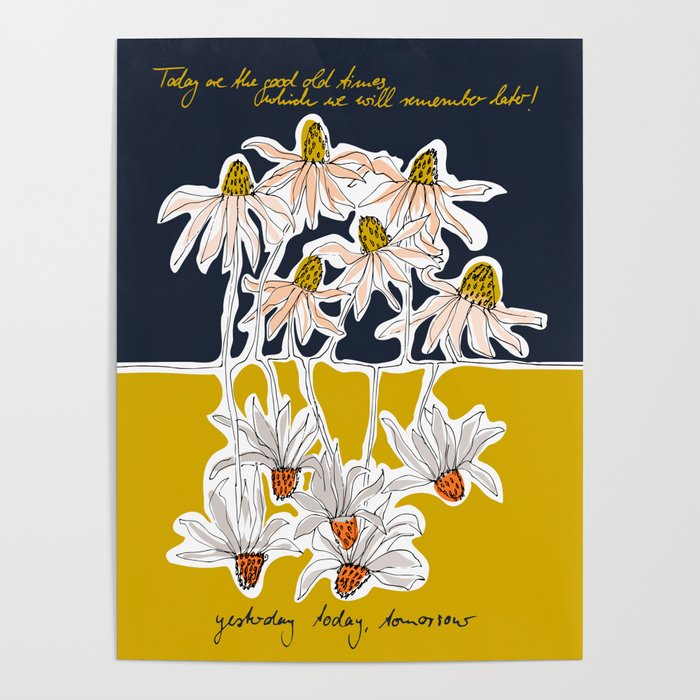 How time goes by - coneflower Poster Gallery Image 4