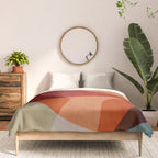 MCM Abstract Red Beige II Comforter Gallery Image 3