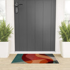 MCM Abstract Red Beige II Welcome Mat Gallery Image 3