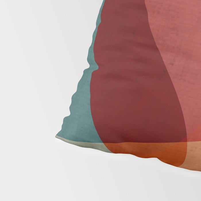 MCM Abstract Red Beige II Pillow Sham Gallery Image 4