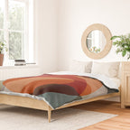 MCM Abstract Red Beige II Duvet Cover Gallery Image 2