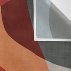 MCM Abstract Red Beige II Wall Tapestry Gallery Image 3