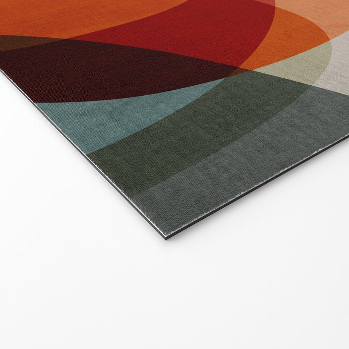MCM Abstract Red Beige II Welcome Mat Gallery Image 2