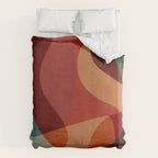 MCM Abstract Red Beige II Duvet Cover Gallery Image 6