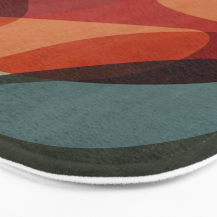 MCM Abstract Red Beige II Bath Mat Gallery Image 3
