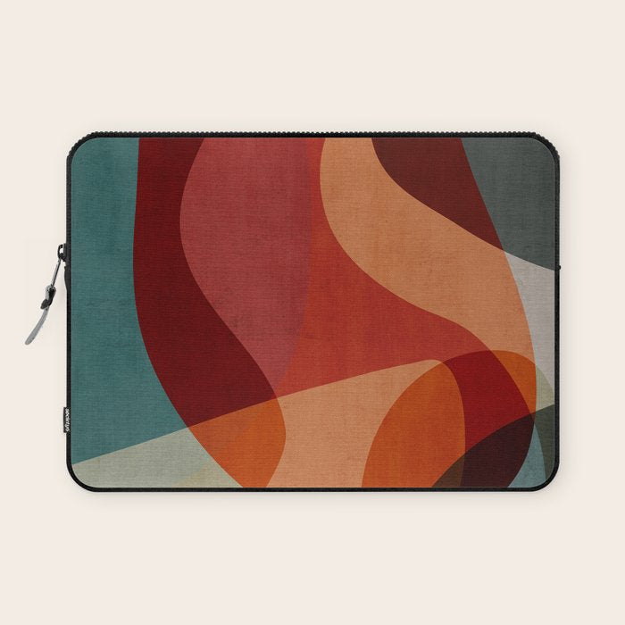 MCM Abstract Red Beige II Laptop Sleeve Gallery Image 1