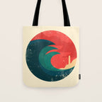 The wild ocean Tote Bag Gallery Image 1
