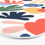 Abstract organic nature art pattern Bath Mat Gallery Image 3