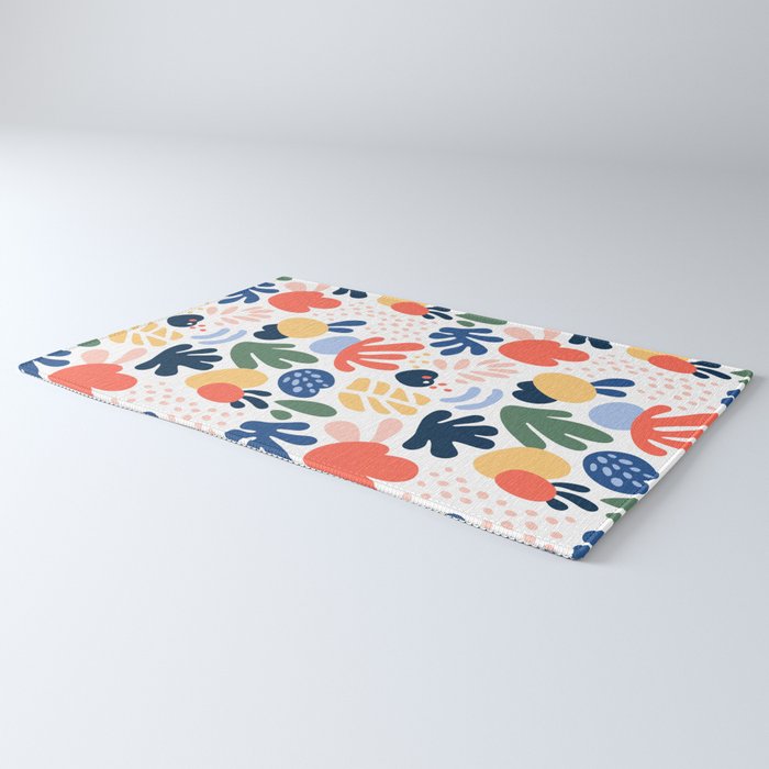 Abstract organic nature art pattern Rug Gallery Image 3