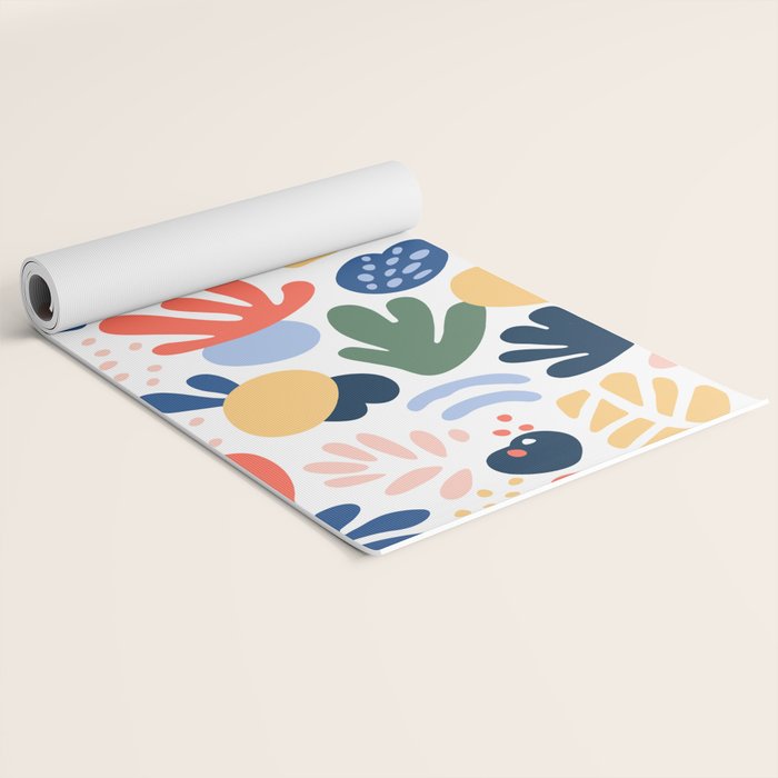 Abstract organic nature art pattern Yoga Mat Gallery Image 2