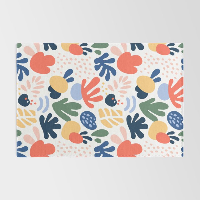 Abstract organic nature art pattern Rug Gallery Image 2