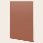 Muted Auburn Terracotta Clay Solid  Wallpaper Gallery Image 2