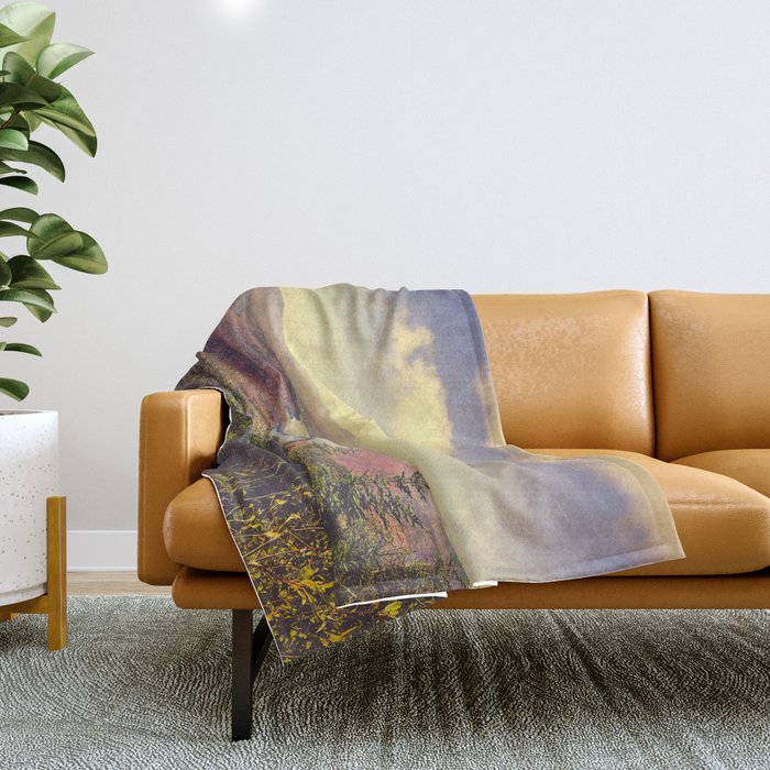 Endless Mountains Forever Wild Throw Blanket Gallery Image 1