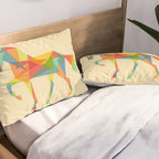 Fractal Geometric Unicorn Pillow Sham Gallery Image 2