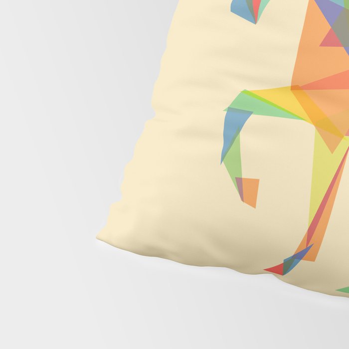 Fractal Geometric Unicorn Pillow Sham Gallery Image 4